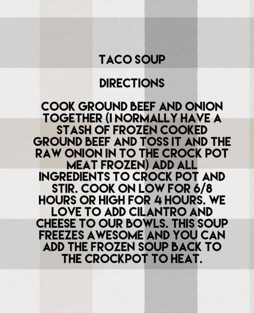 Taco Soup 
