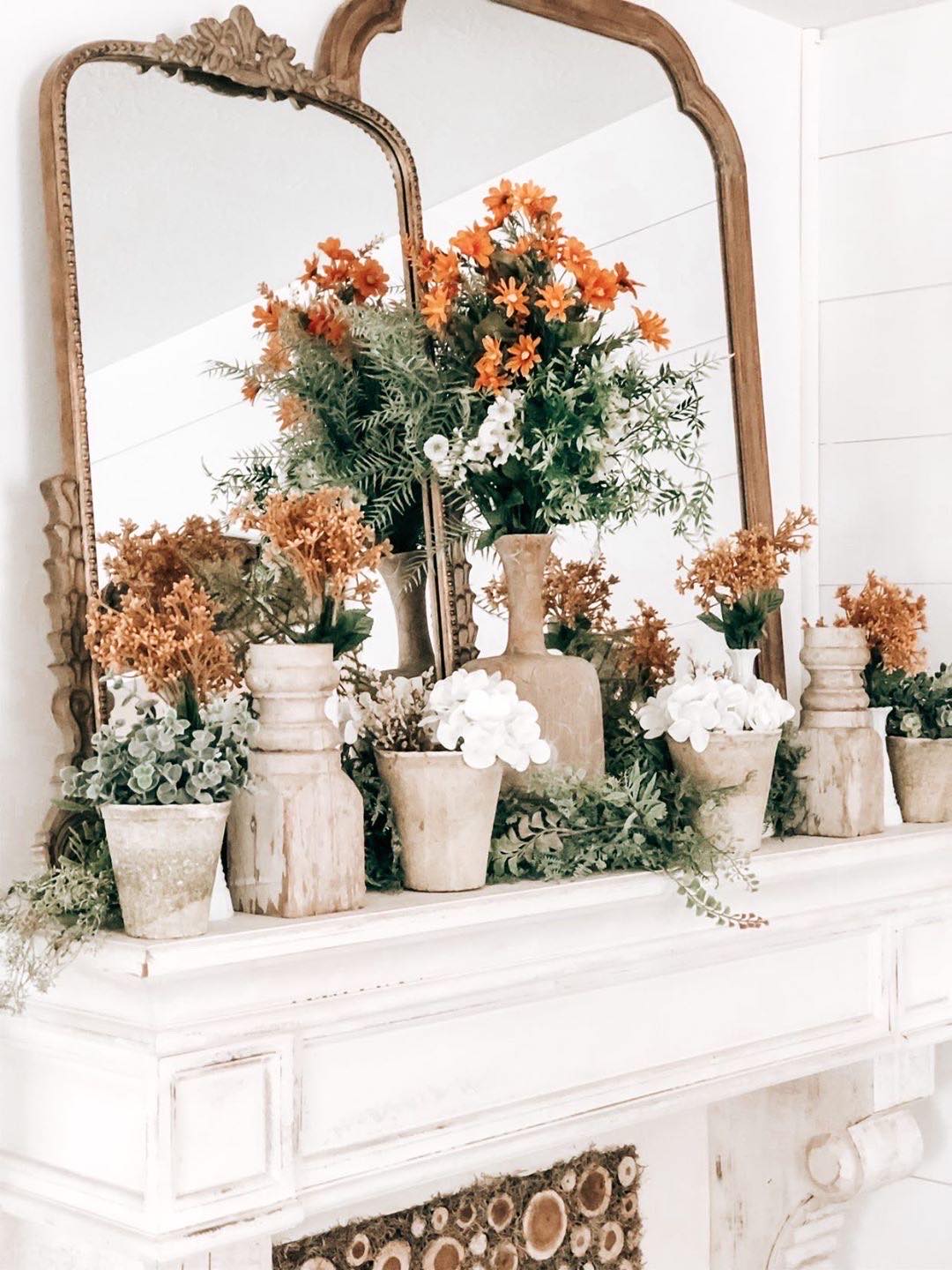 How to Decorate Your Mantle for Spring - The Curated Farmhouse