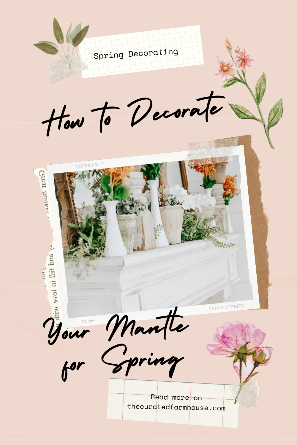 Quick Ways To Decorate Your Mantel For Spring