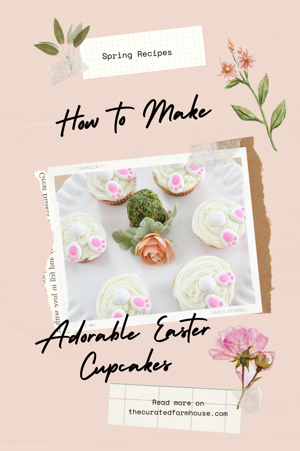 How to Make Adorable Easter Cupcakes