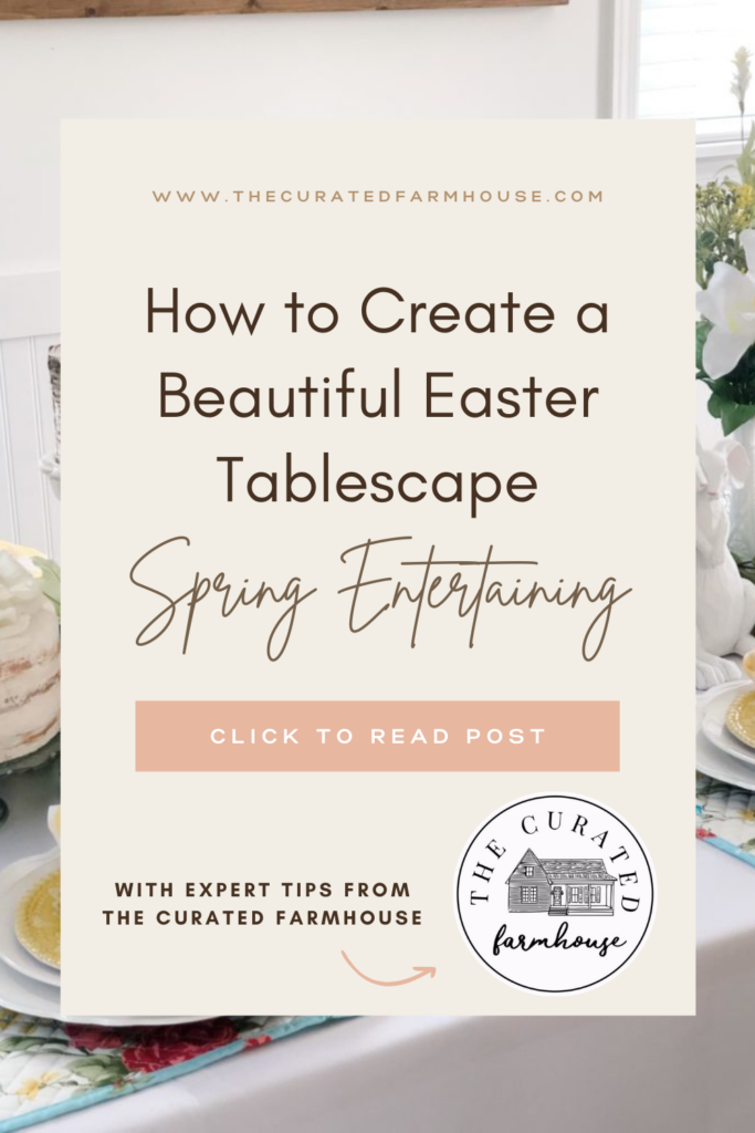 How to Create a Beautiful Easter Tablescape Pin 3