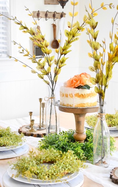 How to Create a Summer Tablescape That Wows stems on table