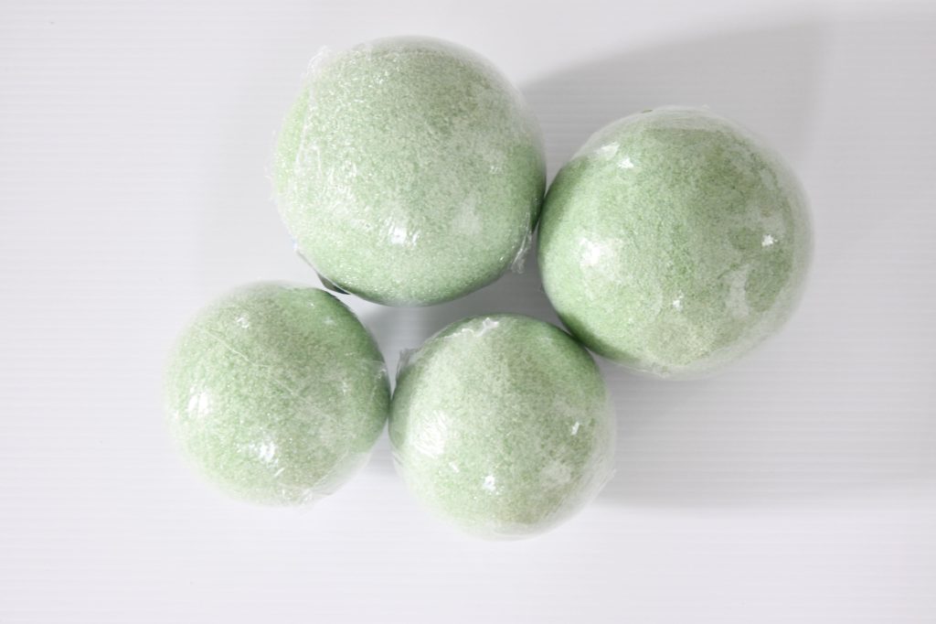 green foam balls