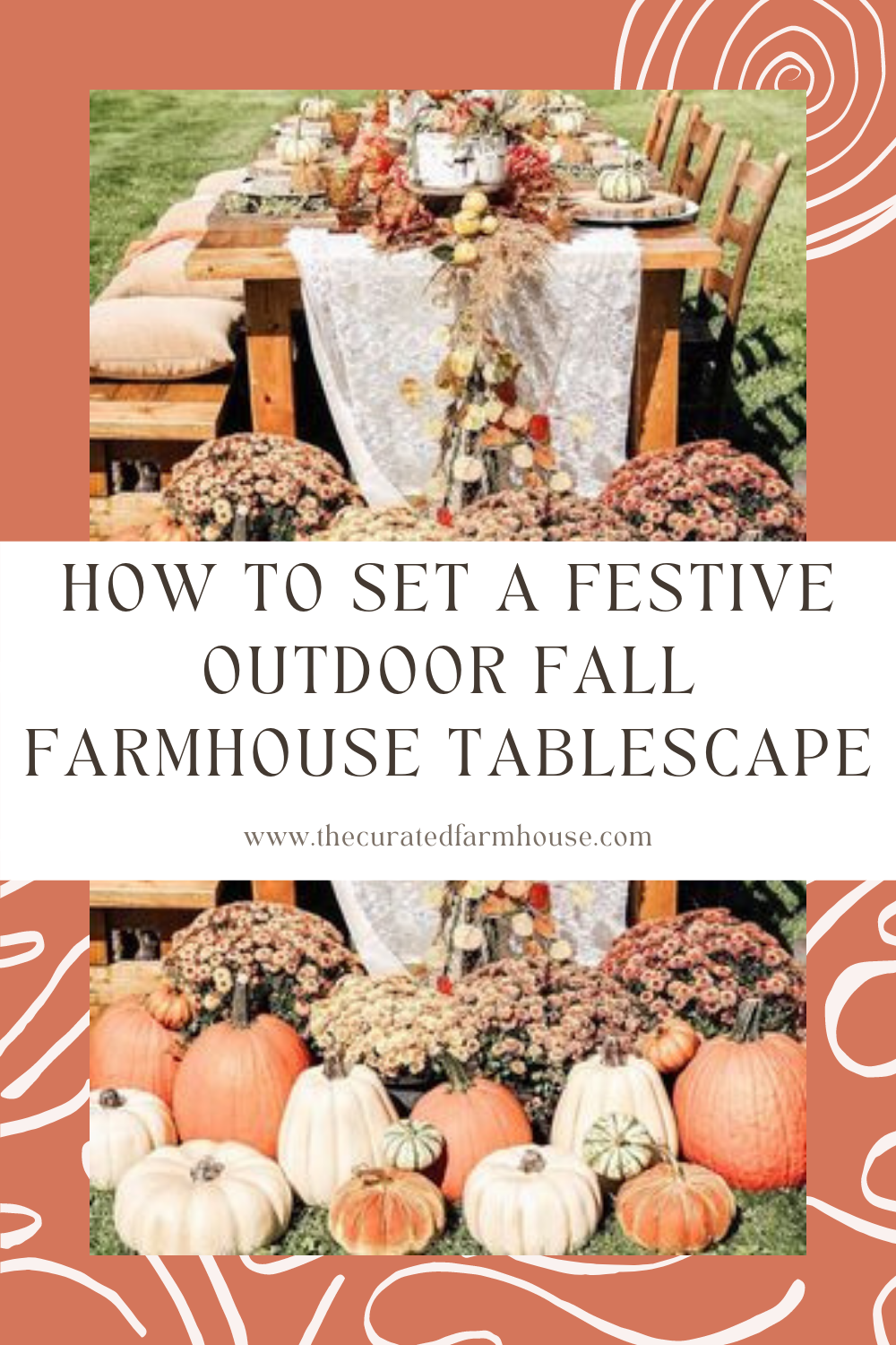 How To Set a Festive Outdoor Fall Farmhouse Tablescape