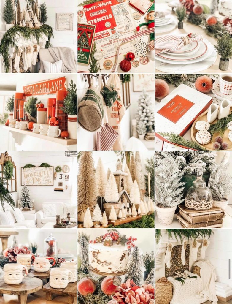 instagram feed Christmas photo collage