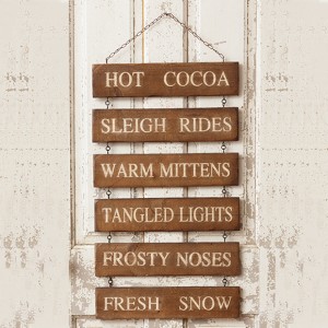 ALL THINGS WINTER STACKED HANGING SIGN