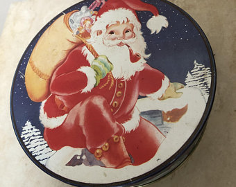 Vintage Meister Count Santa Claus Tin