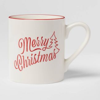 Stoneware Merry Christmas Mug White