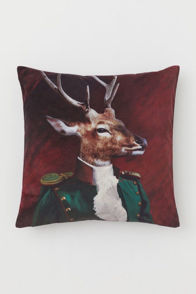 Velvet Cushion Cover deer