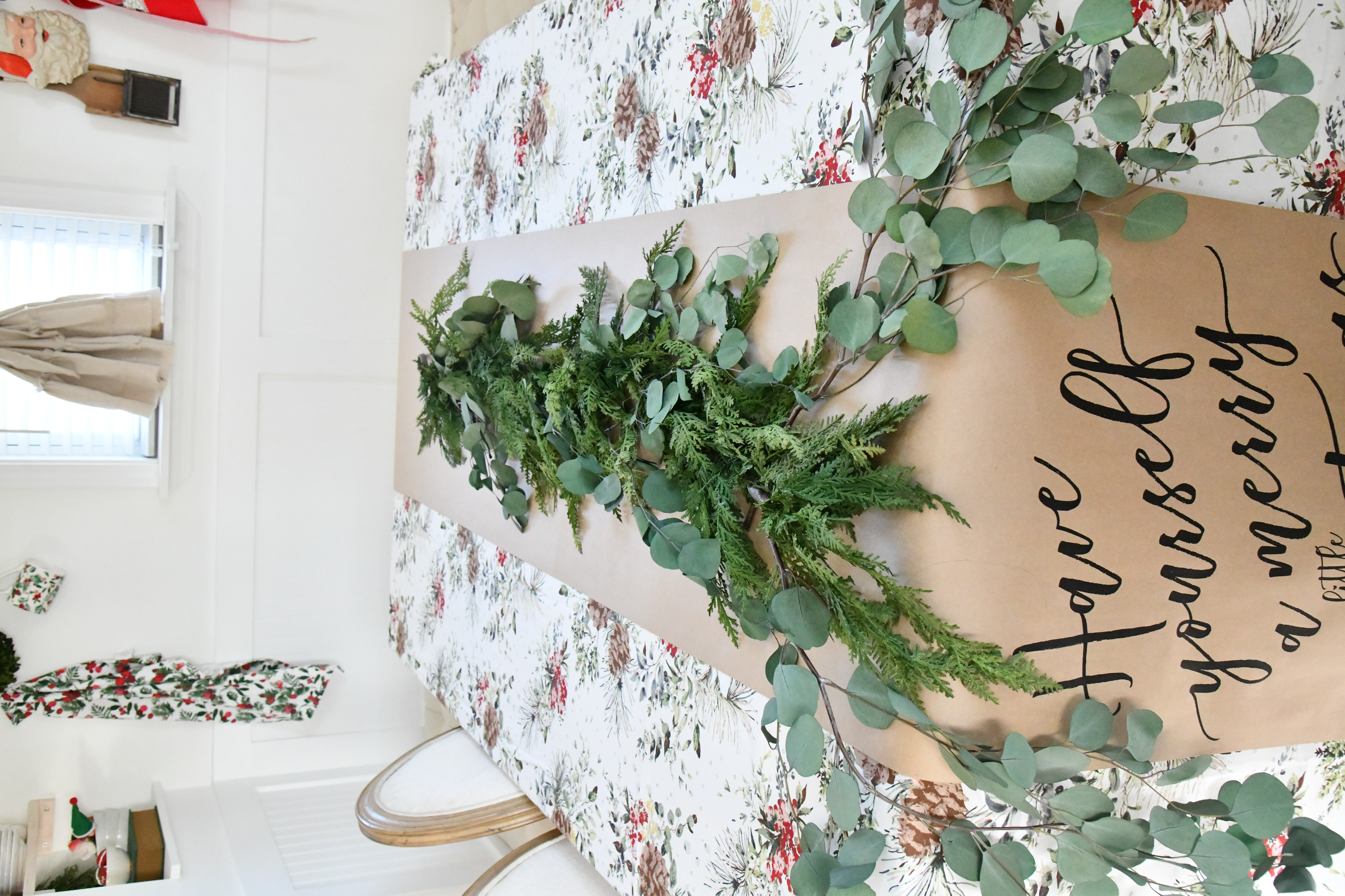 layered garland on table