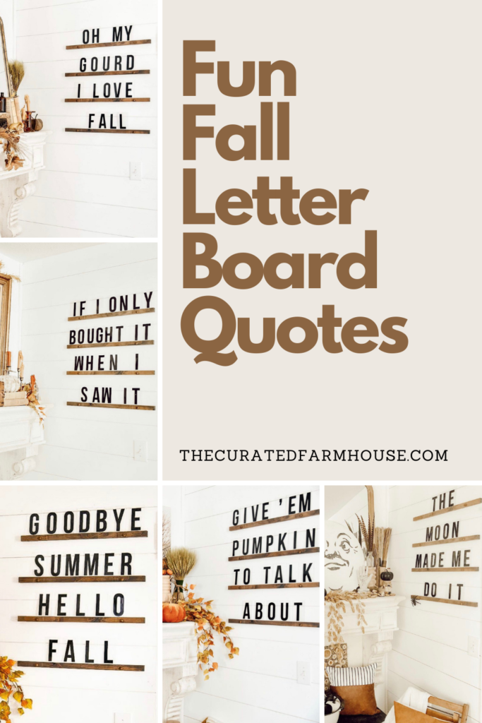 Fun Fall Letter Board Quotes Pinterest