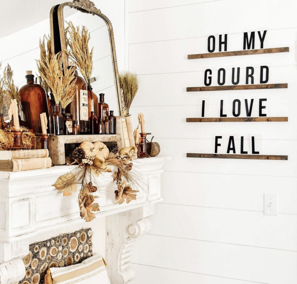 Oh my gourd Fall letter Board