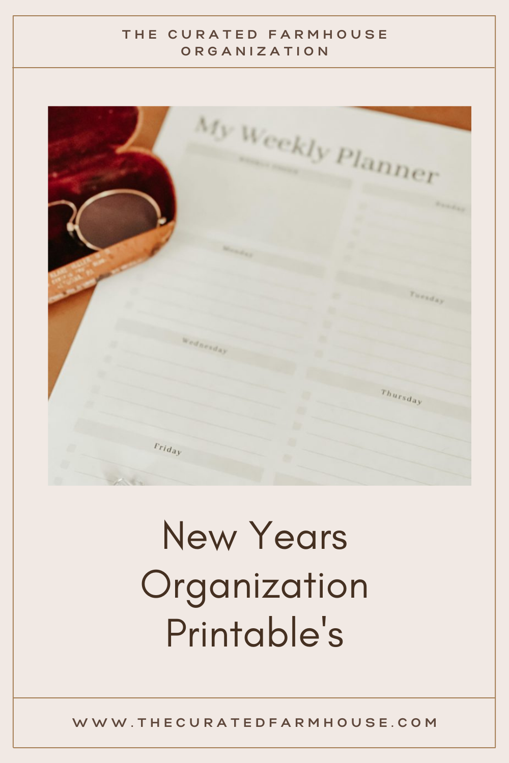 New Years Organization Printable\'s