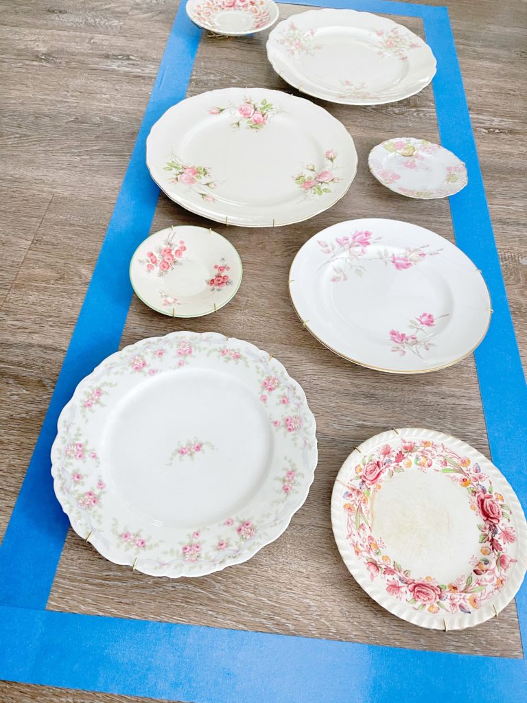 How To Hang a Plate Wall Placement of plates