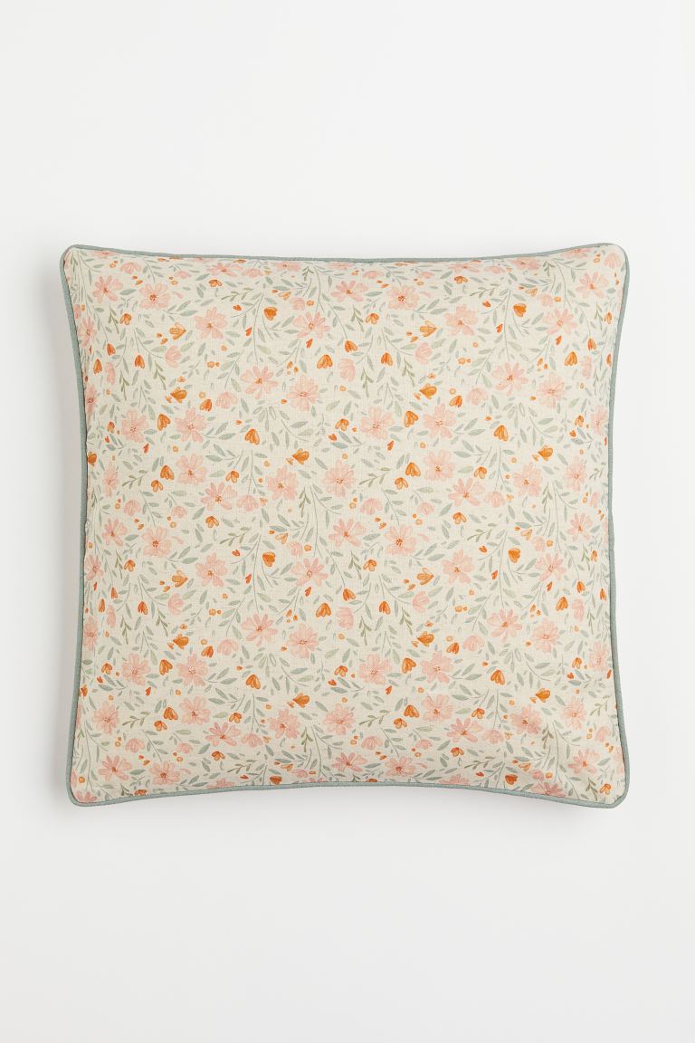 floral cushion cover