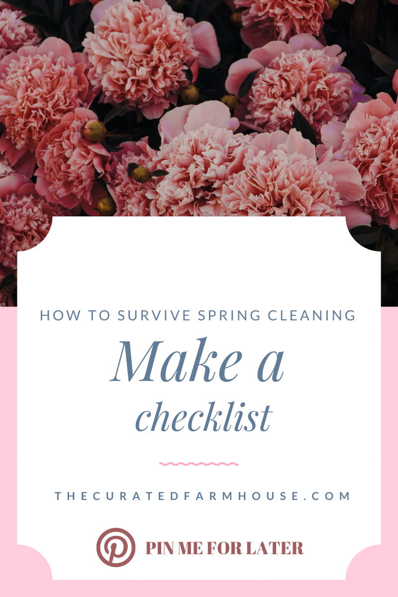 How to Survive Spring Cleaning: Make a Checklist