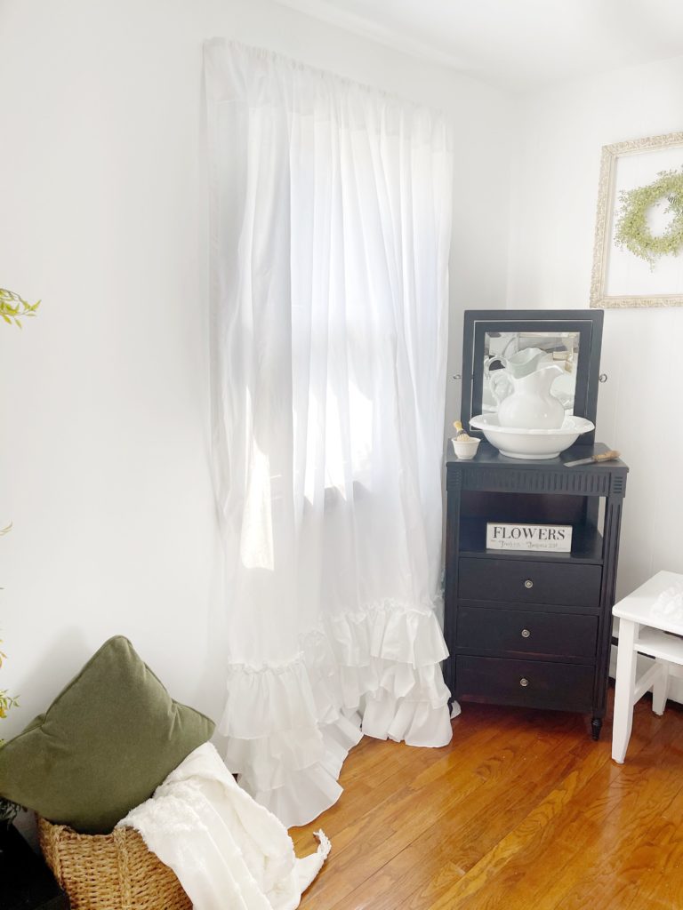 Kimberly Ruffled curtains The Curtain Cottage Farmhouse Bedroom refresh Remodel