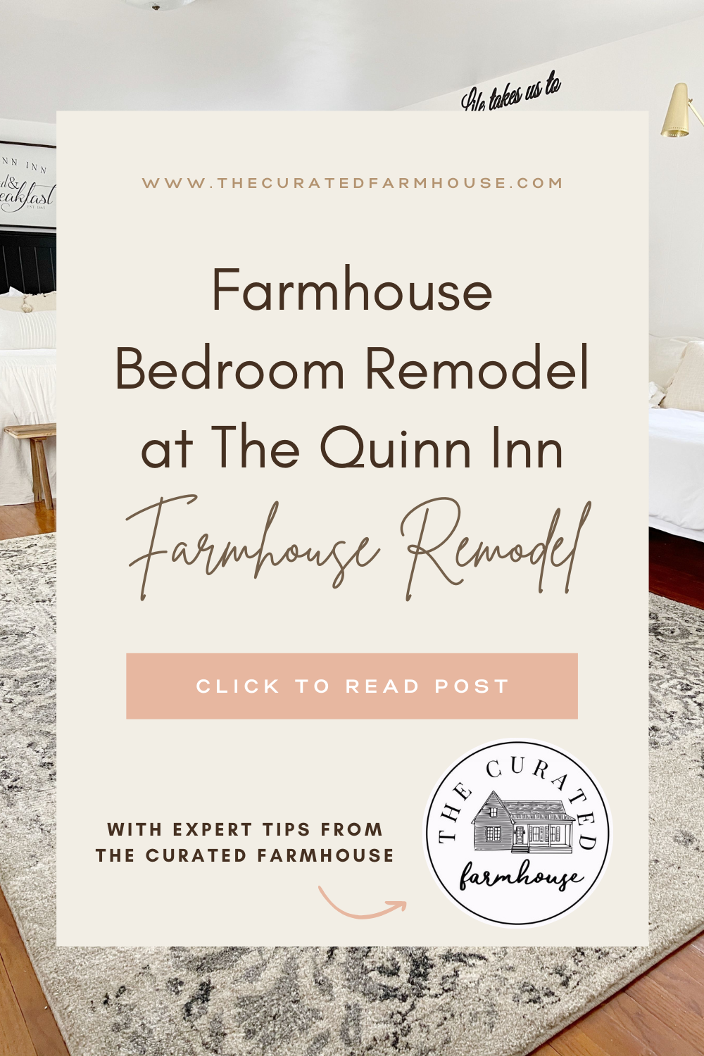 Farmhouse Bedroom Remodel at The Quinn Inn