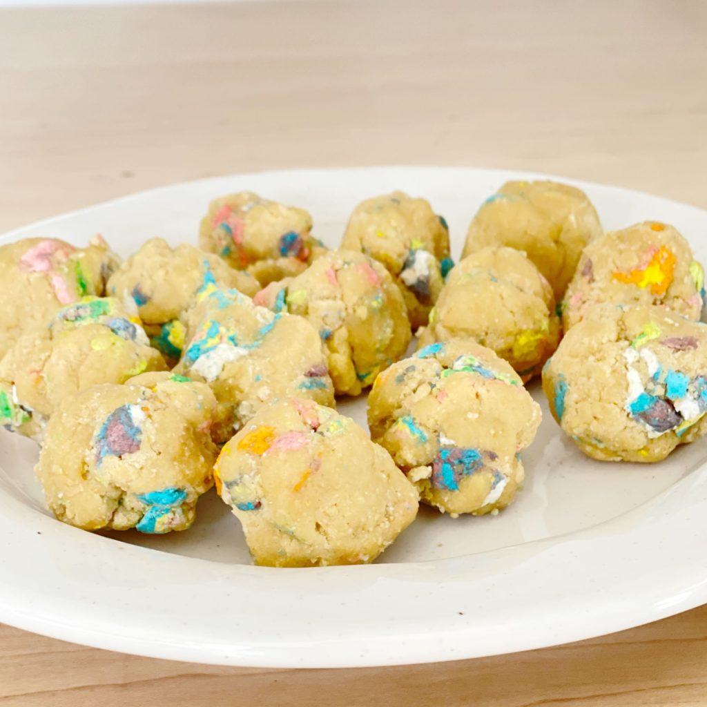 Lucky Charm Cookie roll cookie dough