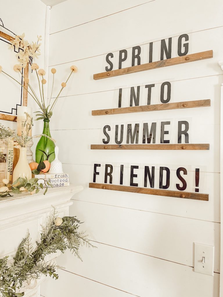 How To Decorate Your Summer Mantle Like a Pro later board 12 timbers
