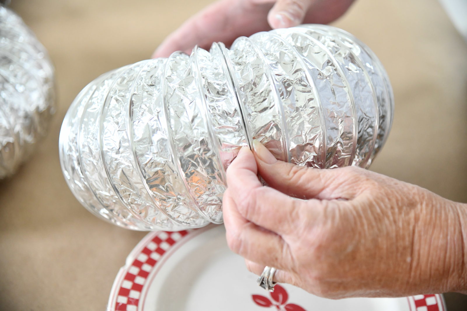 How to Make a DIY Dryer Vent Pumpkin The Curated Farmhouse