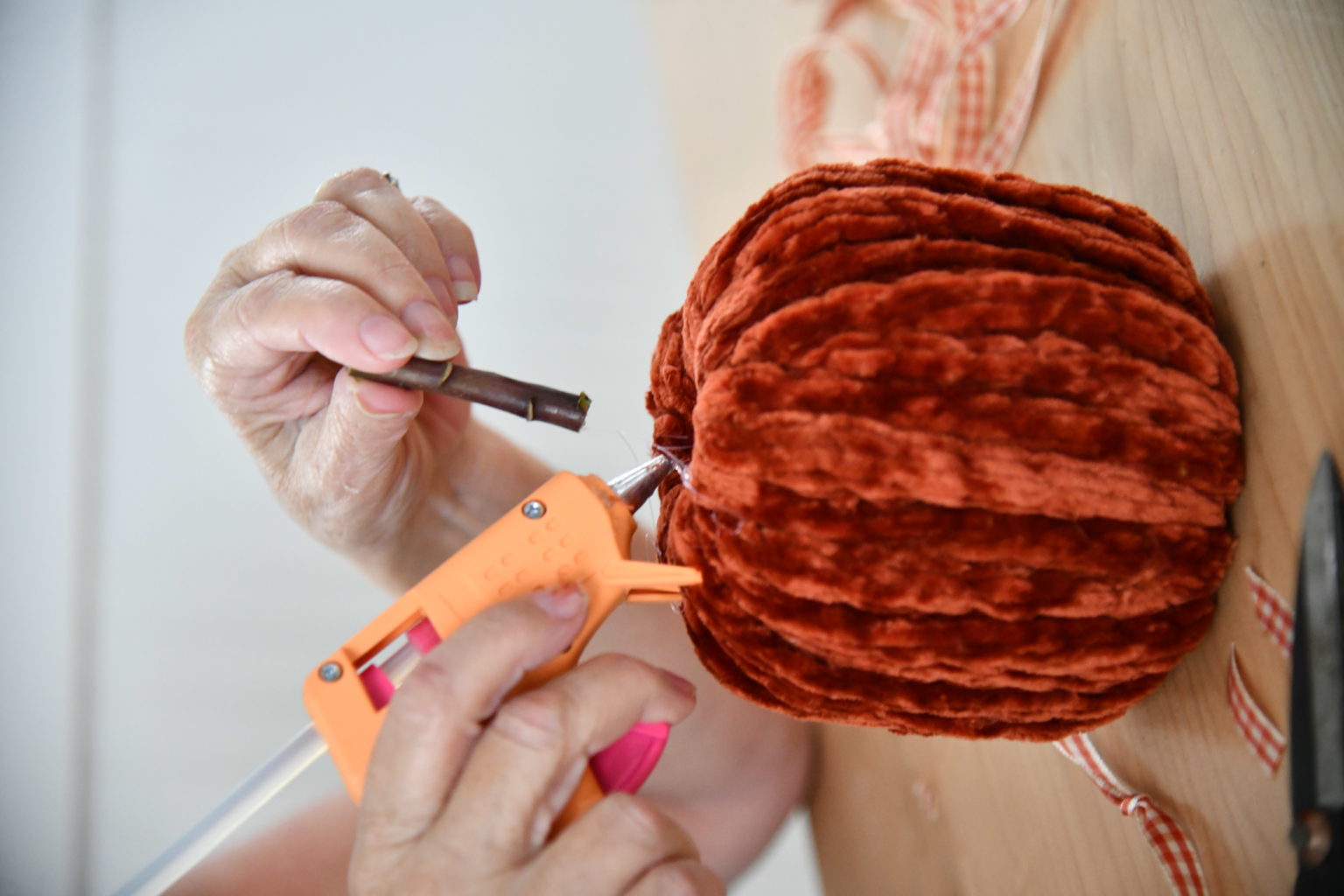 How to Make Toilet Paper Pumpkins - The Curated Farmhouse