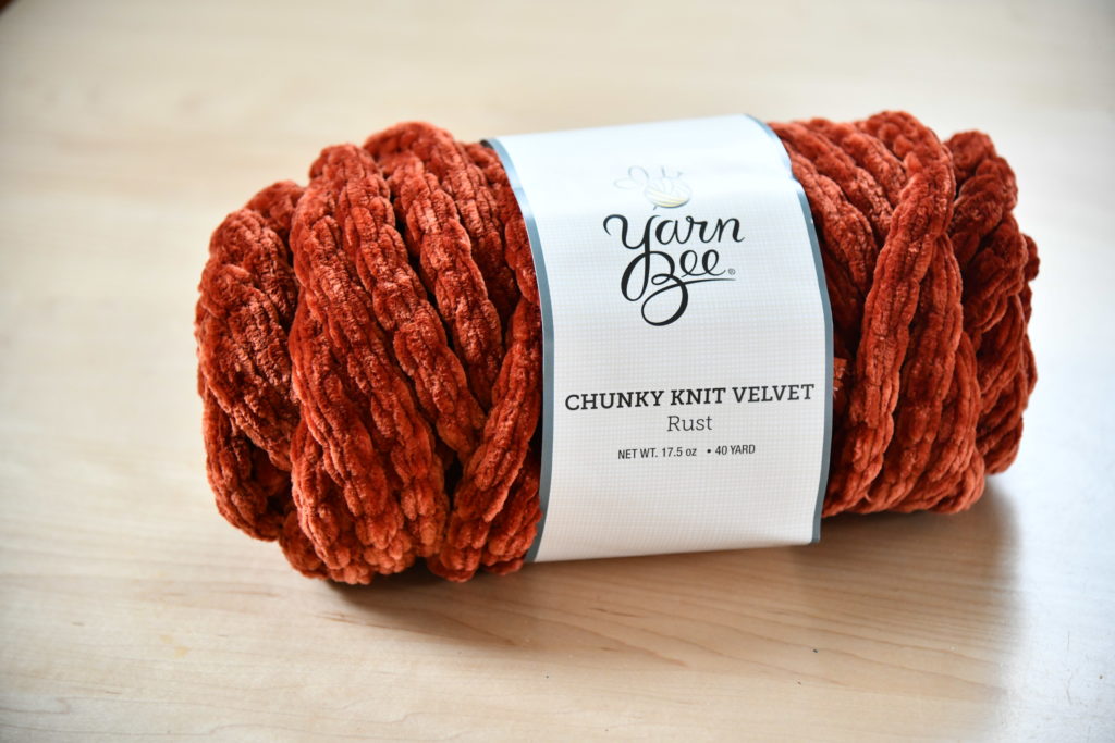DIY Yarn Pumpkin chunky velvet yarn