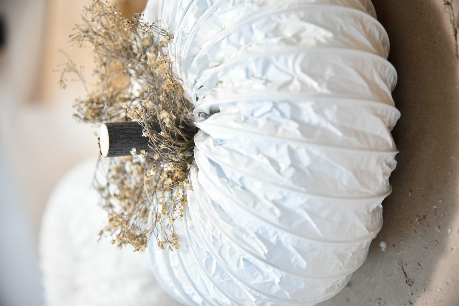 How to Make a DIY Dryer Vent Pumpkin The Curated Farmhouse
