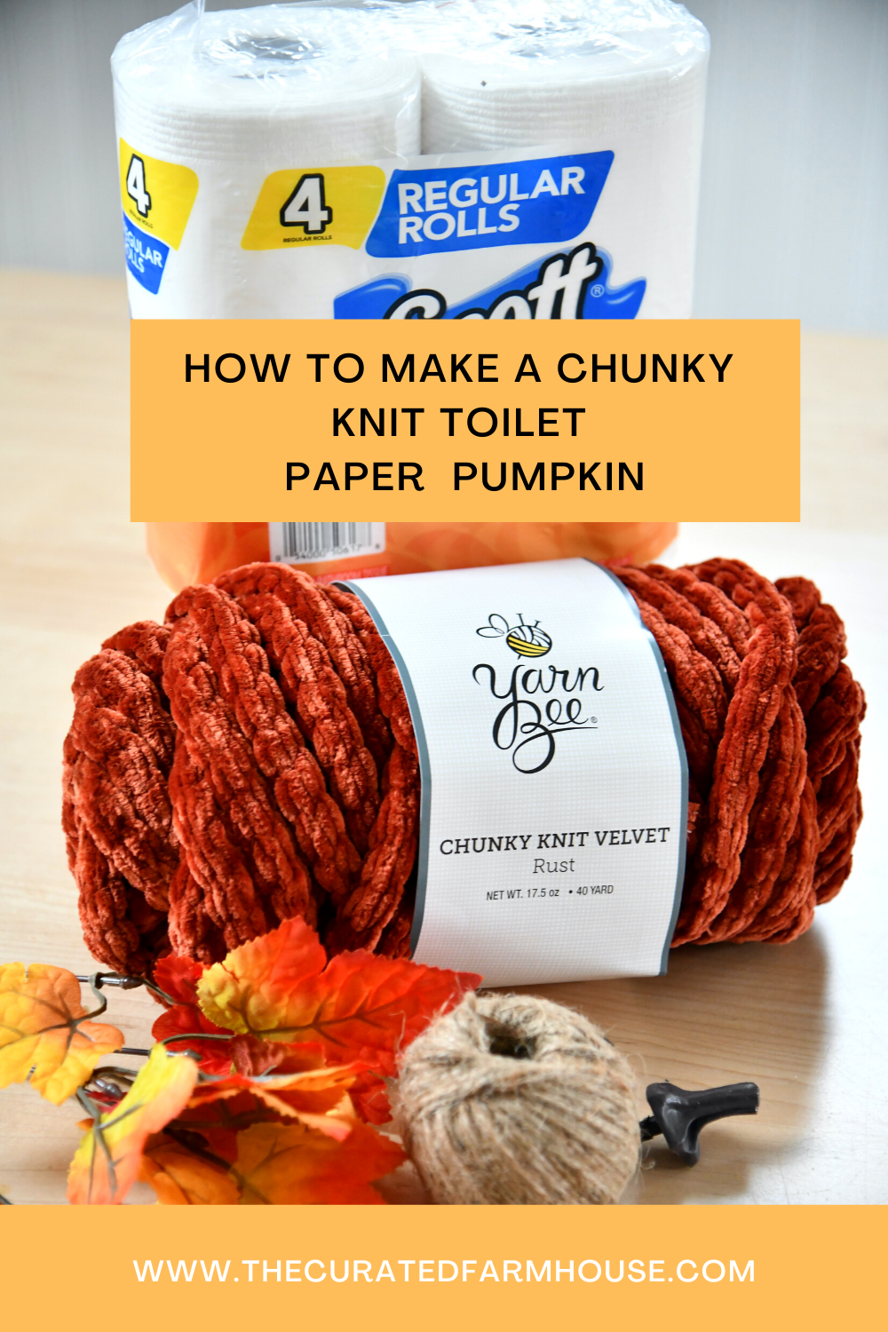 How to Make Toilet Paper Pumpkins