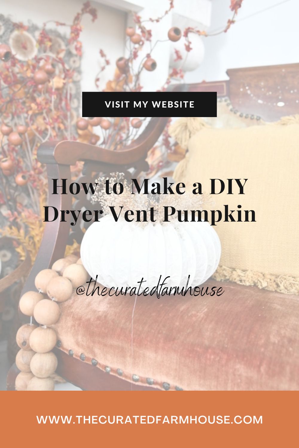 How to Make a DIY Dryer Vent Pumpkin