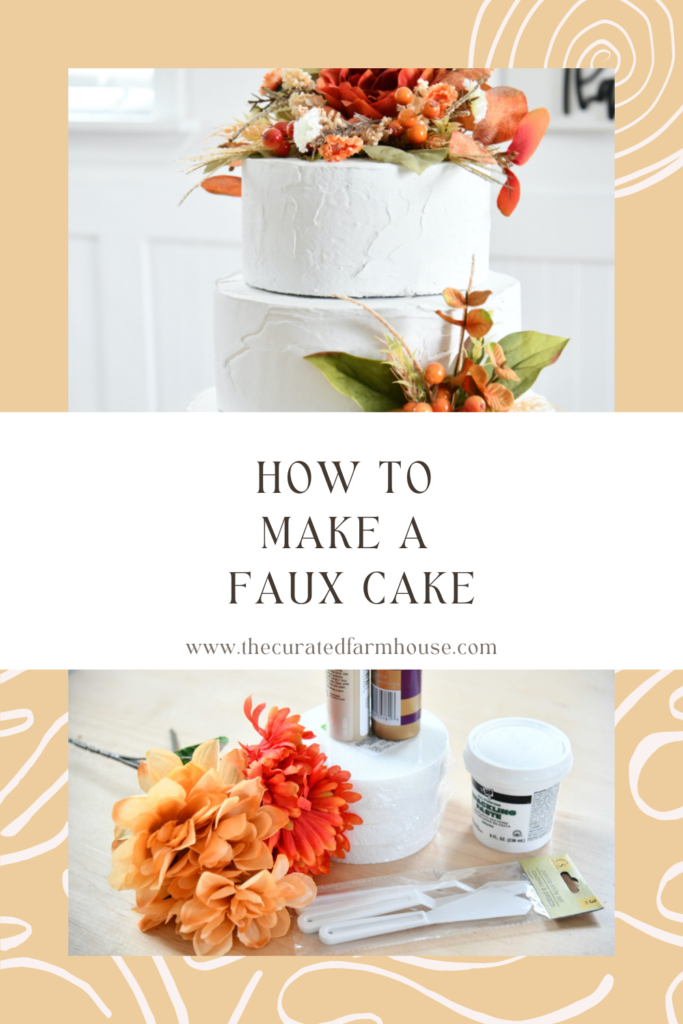 how to make faux cake pin 1