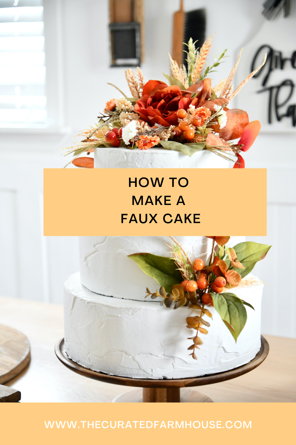 How To Make a Faux Fall Cake