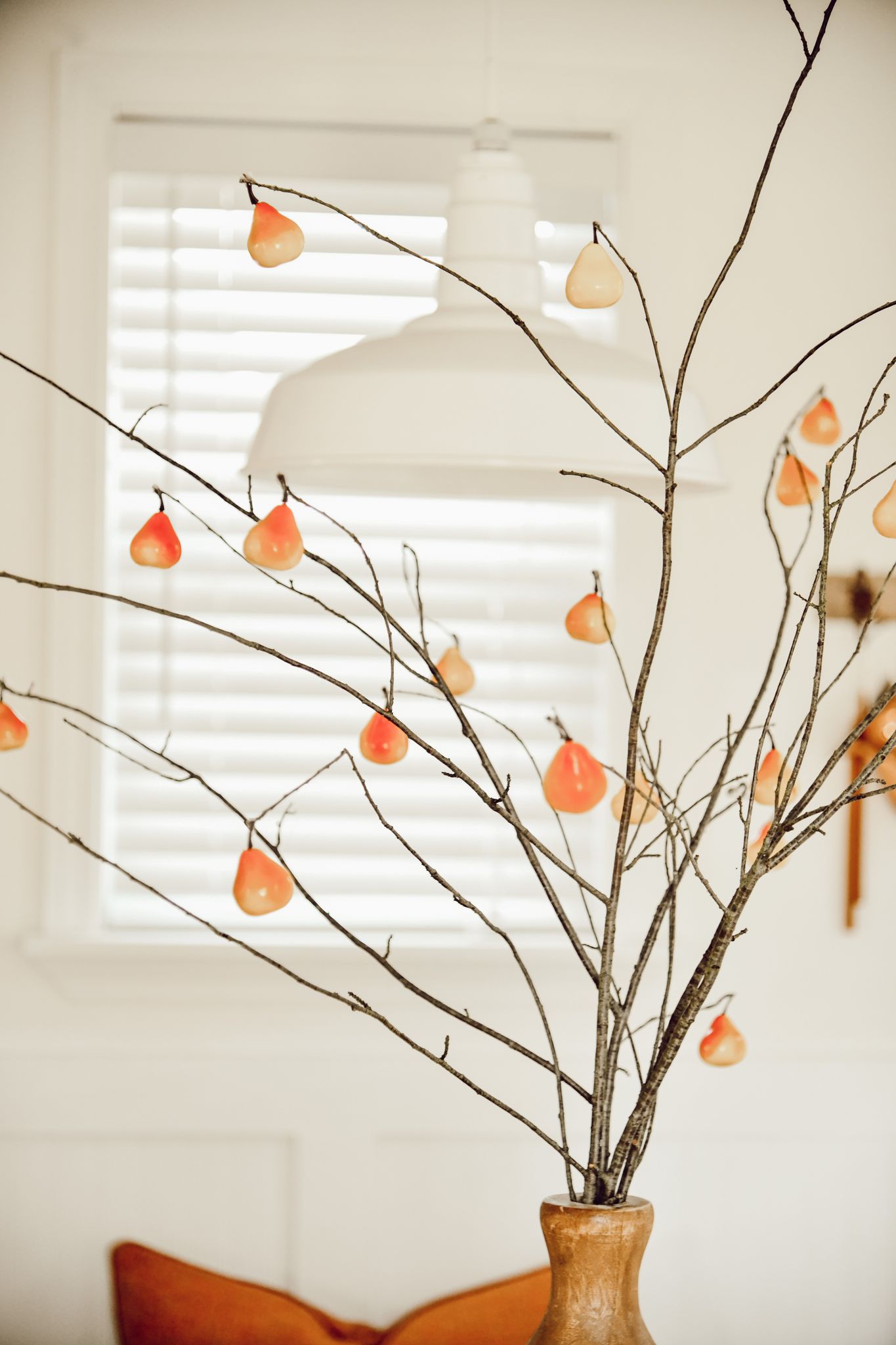 Wait Until You See These DIY Faux Pear Stems branches close up