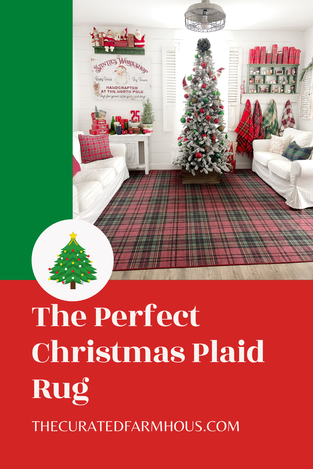 If You Love Christmas Plaid You Will Love This Ruggable Rug