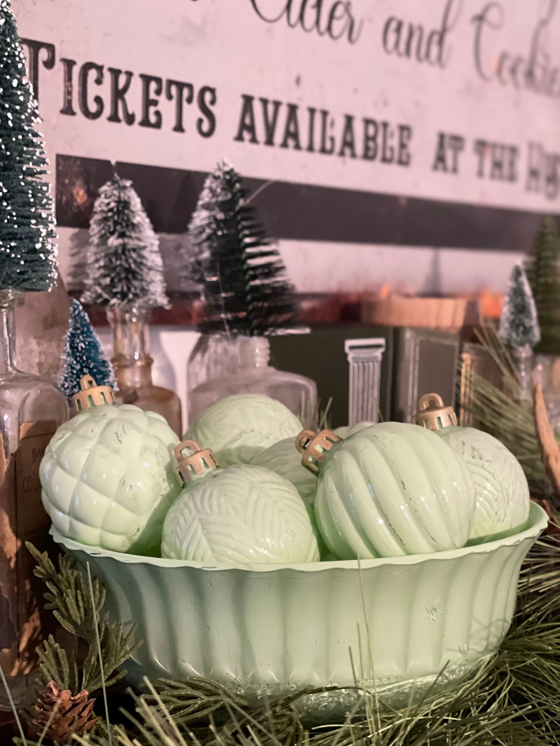 How To Make DIY Jadeite Ornaments The Curated Farmhouse