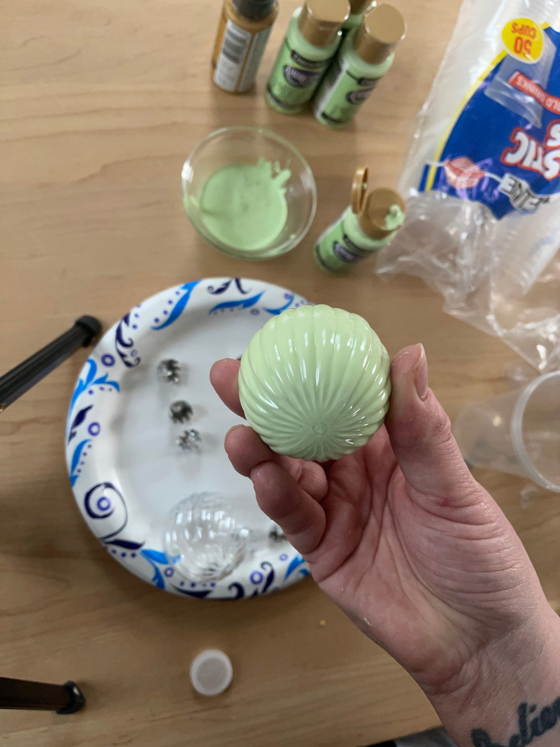How To Make DIY Jadeite Ornaments The Curated Farmhouse