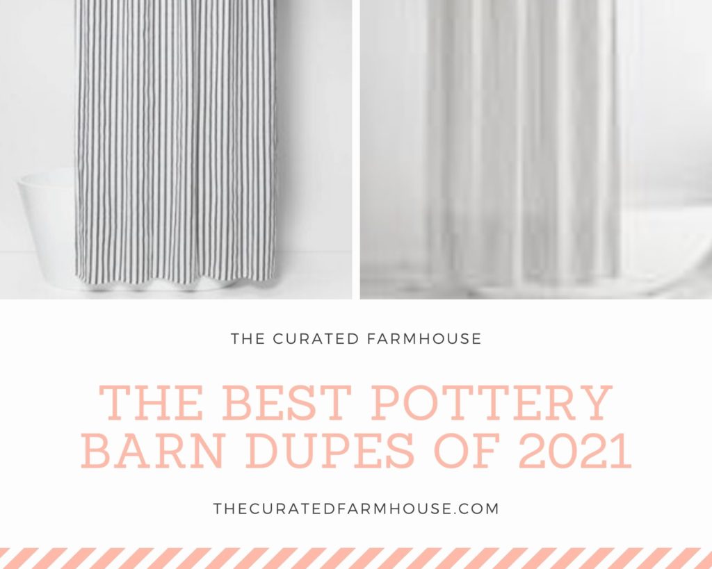 pottery barn versus target shower curtain dupes