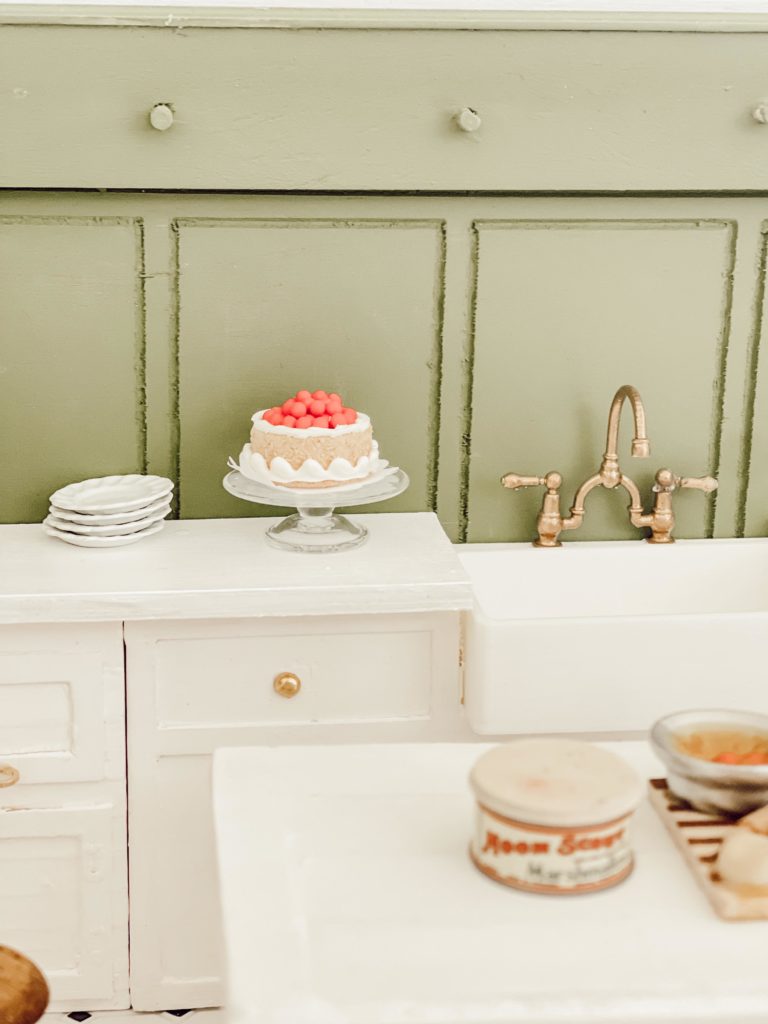 Wait Until You See This Miniature Dollhouse Farmhouse Kitchen Tour cake