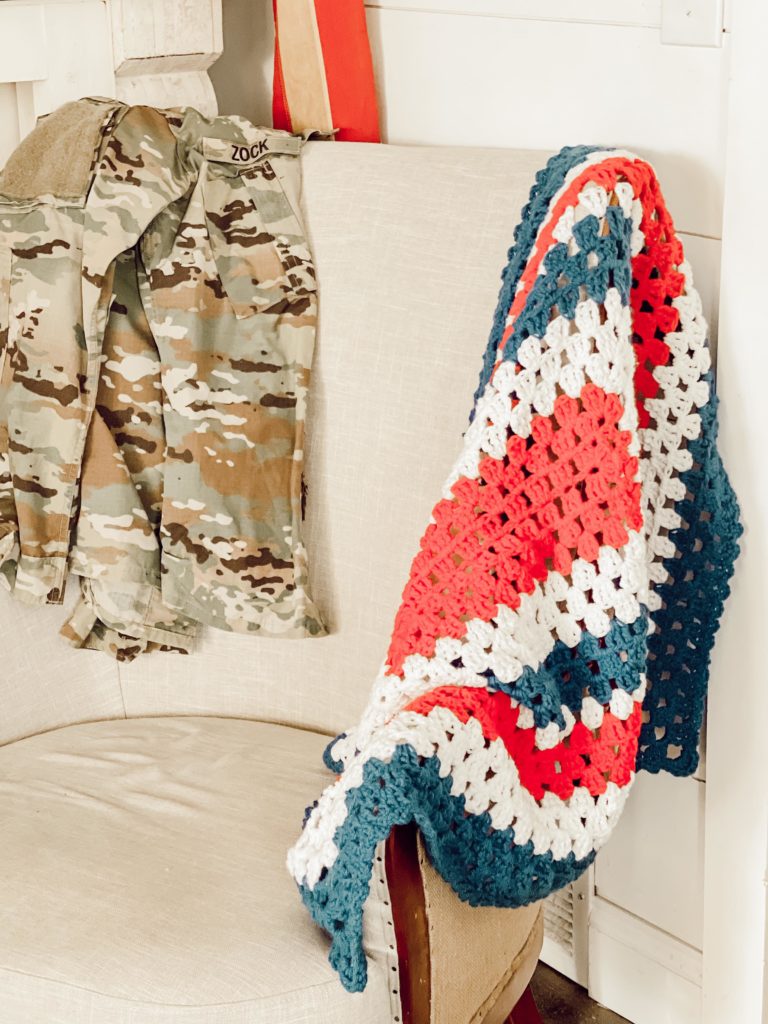 4th of july crochet blanket