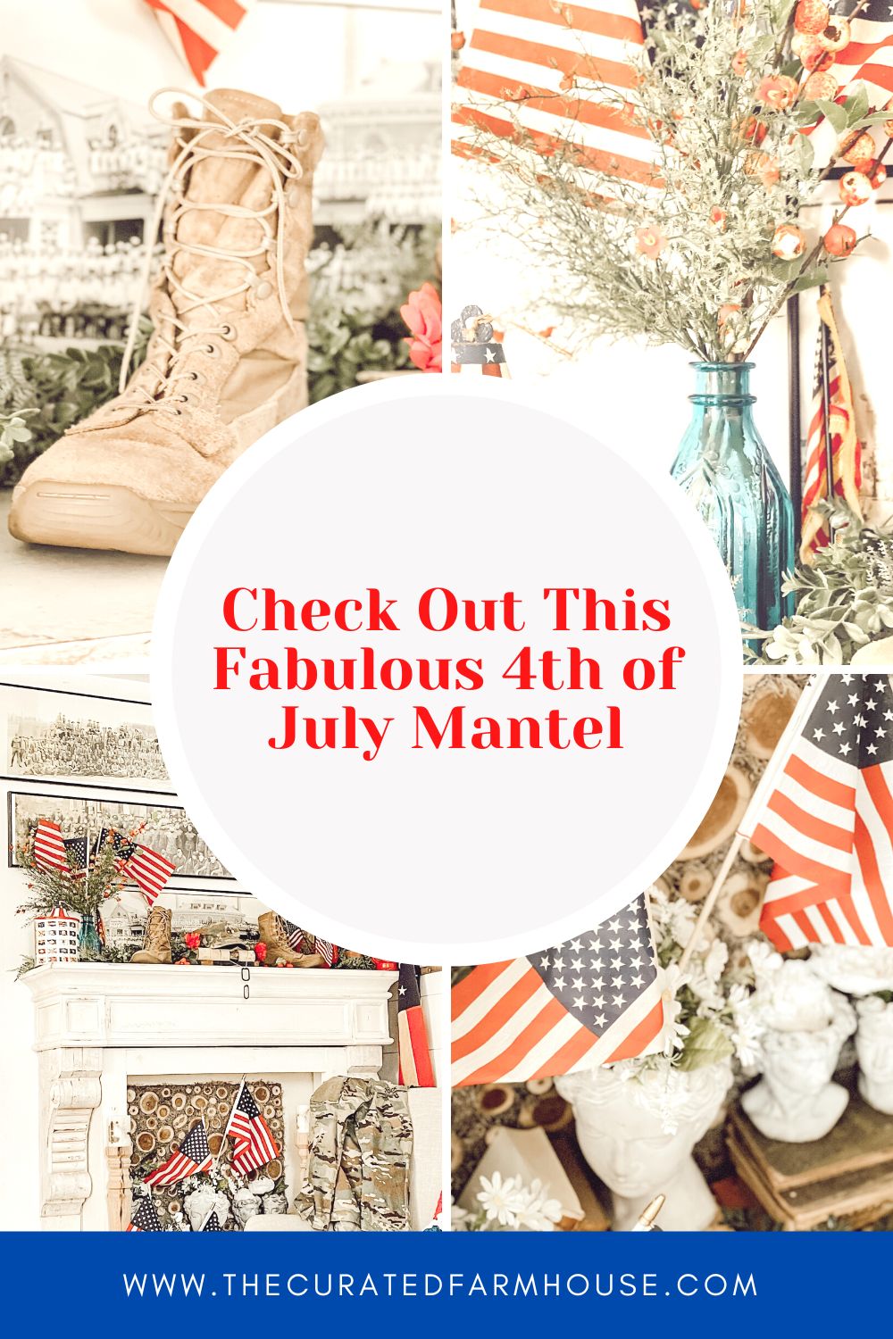 Check Out This Fabulous 4th of July Mantel