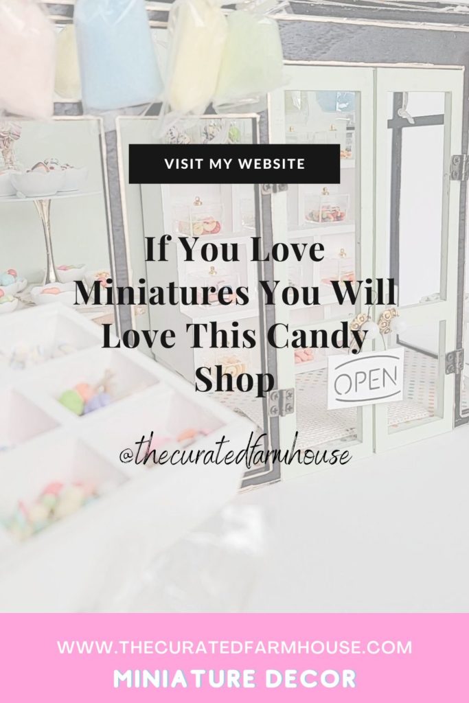 If You Love Miniatures You Will Love This Candy Shop pinterest pin 3