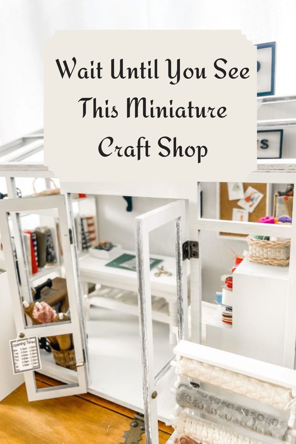 Wait Until You See This Miniature Craft Shop