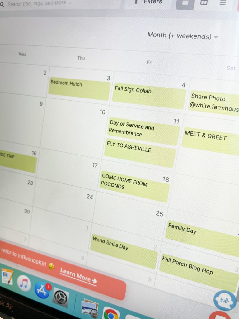 InfluenceKit Blog Calendars