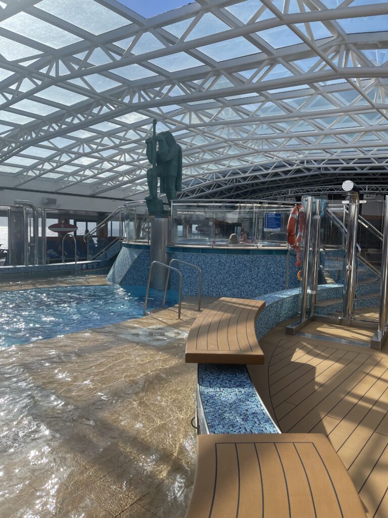 Carnival Legend ship inside pool