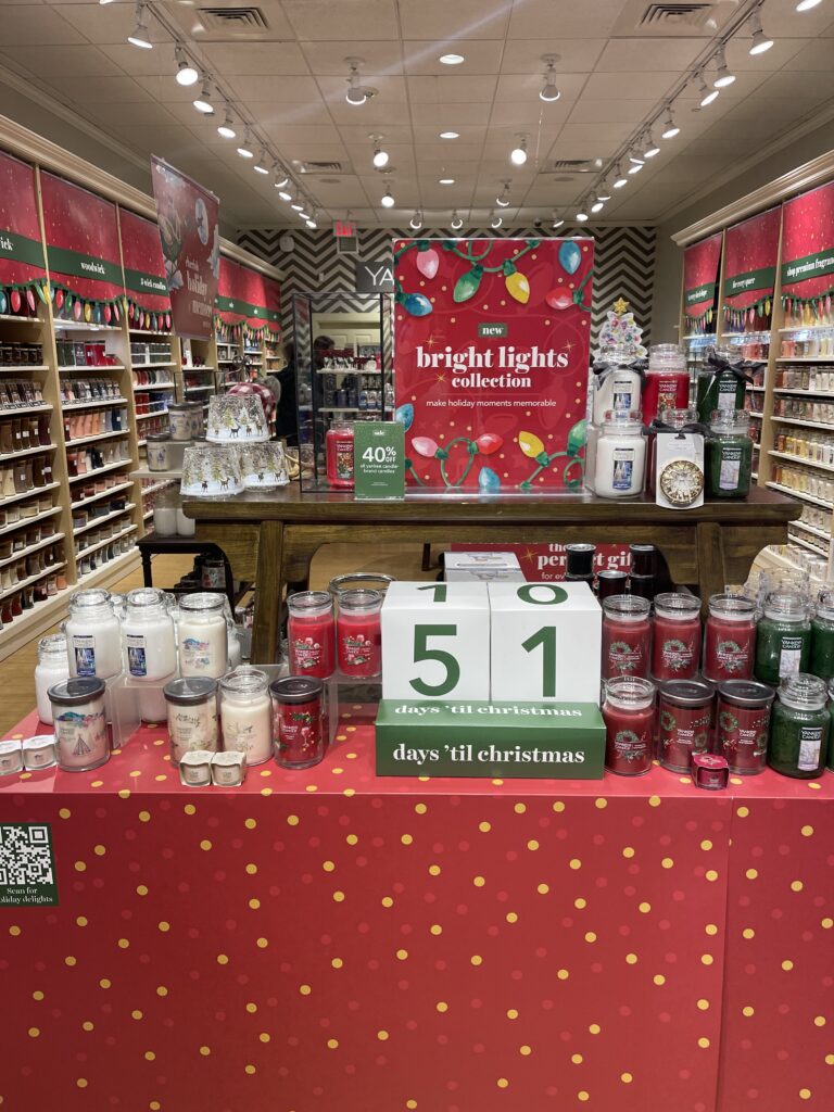 Holiday Magic: Yankee Candle's Bright Lights Winter Collection Store
