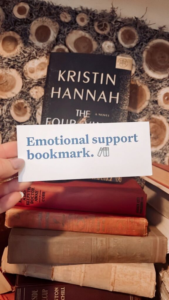 Emotional Support Book Mark