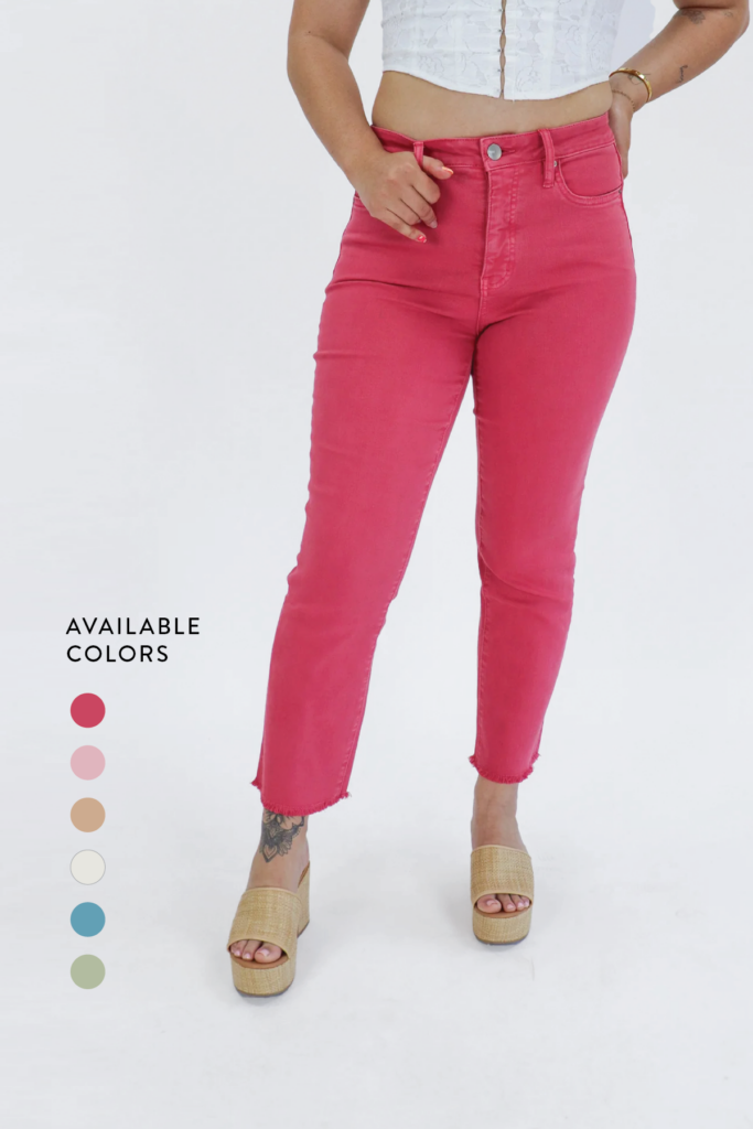 You Need These Alexander Jane Viral Tummy Control Colored Crops pink crrop