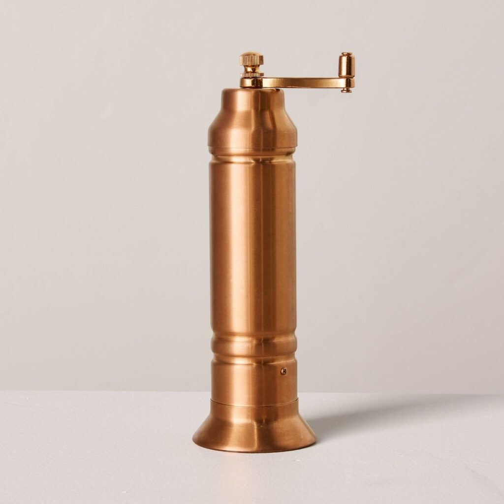 Salt and Pepper Crank Grinder Copper Finish