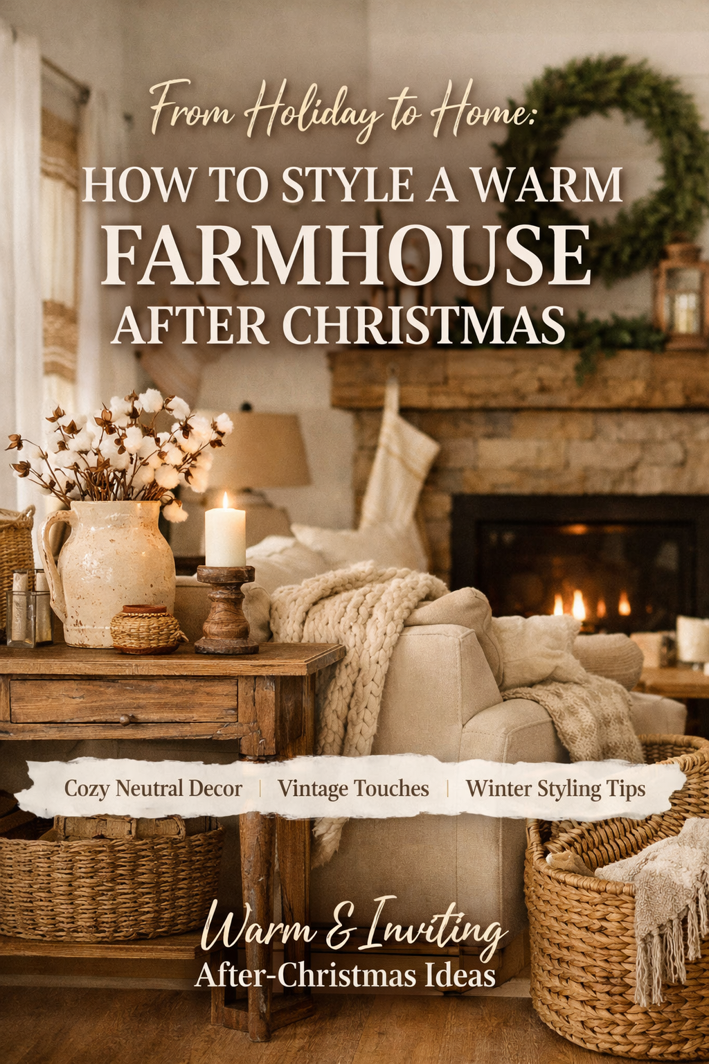 From Holiday to Home: How to Style a Farmhouse That Feels Warm After Christmas