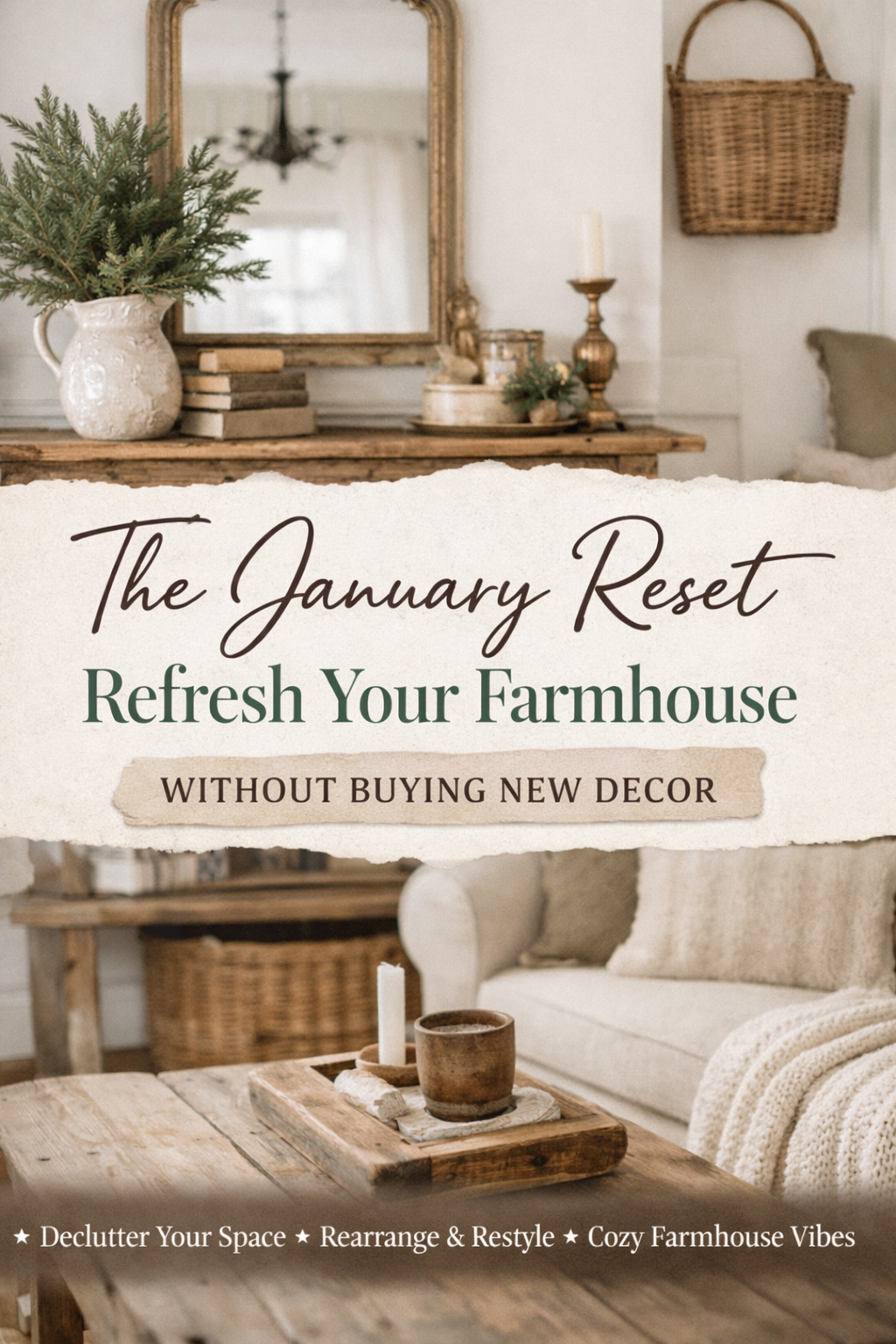 The January Reset: Simple Ways to Refresh Your Farmhouse Without Buying All New Decor